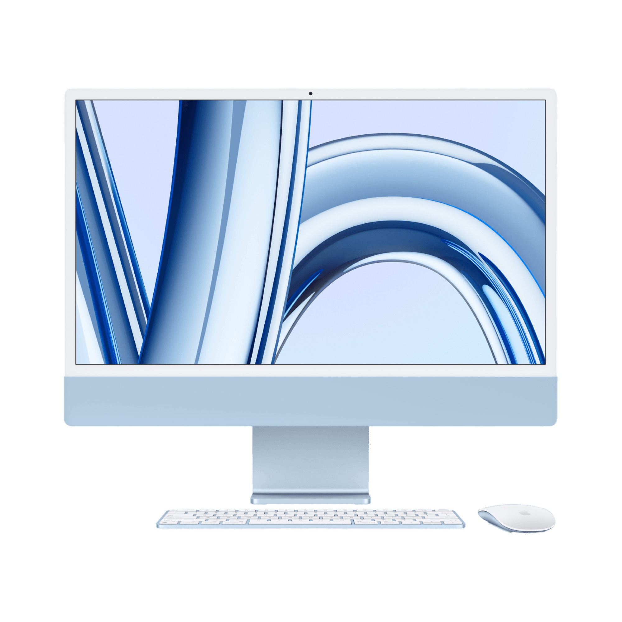 iMac (All In One) 24-inch (2023) MQRR3 - M3 chip 8-Core CPU 10-Core GPU 8GB Unified Memory 512GB SSD Storage, Blue - alAsil